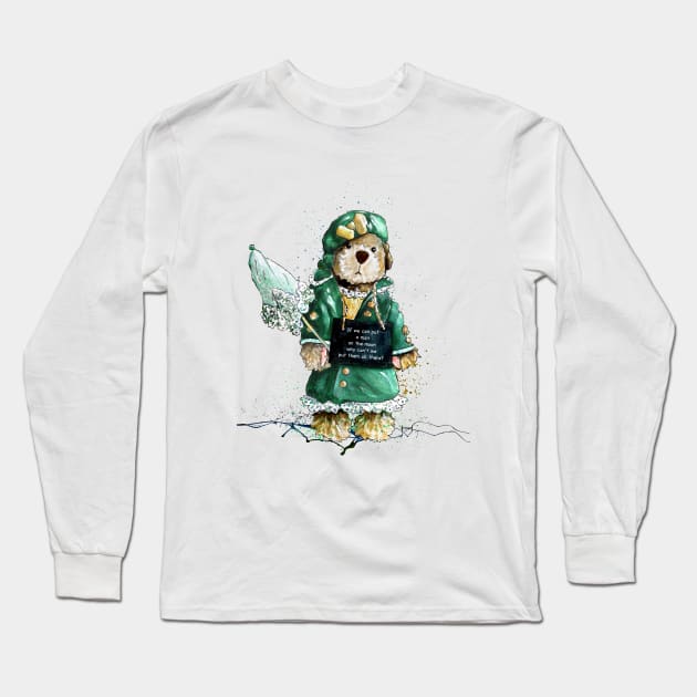 If We Can Put A Man On The Moon Long Sleeve T-Shirt by Miki De Goodaboom